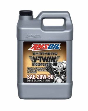 20W-50 Synthetic V-Twin Motorcycle Oil 1 Gallon ( 3.78 Liters)